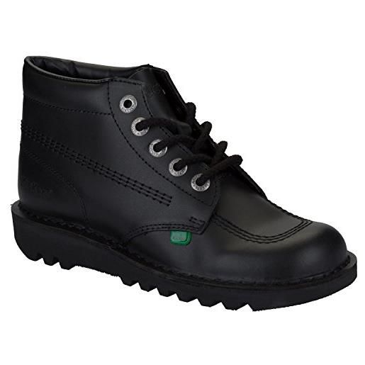Kickers kick hi', stivaletti donna, nero/nero, 41 eu