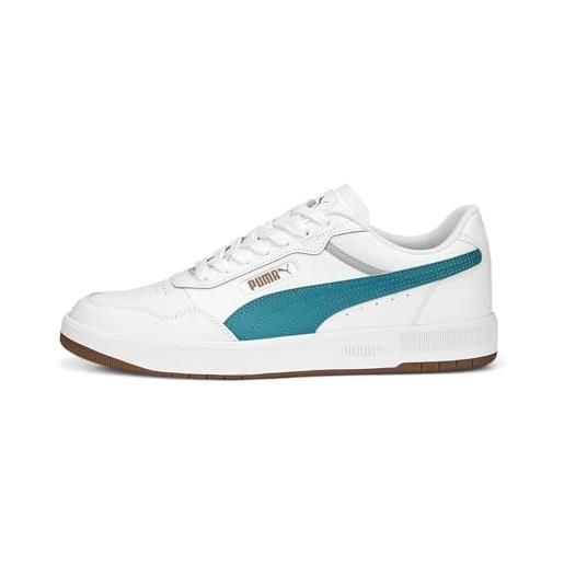 PUMA corte ultra, scarpe da ginnastica uomo, bianca verde lagoon oro, 37.5 eu