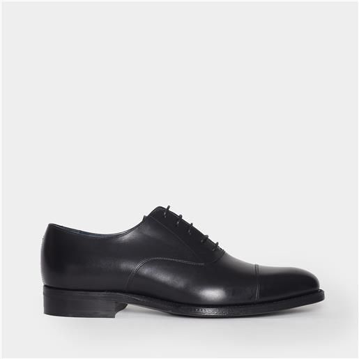 Berwick 1707 scarpa bassa stringata 6824 in pelle nera