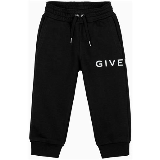 Givenchy pantalone jogging nero con logo