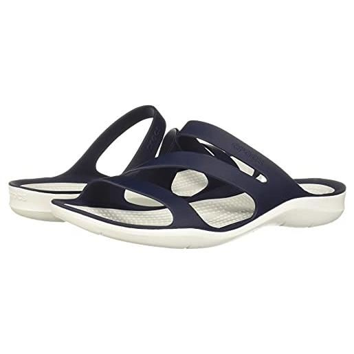 Crocs swiftwater sandal w, sandali donna, navy/white, 33/34 eu