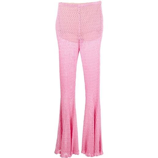 Blumarine pantaloni svasati - rosa