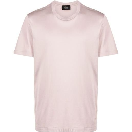 Brioni t-shirt con maniche corte - rosa