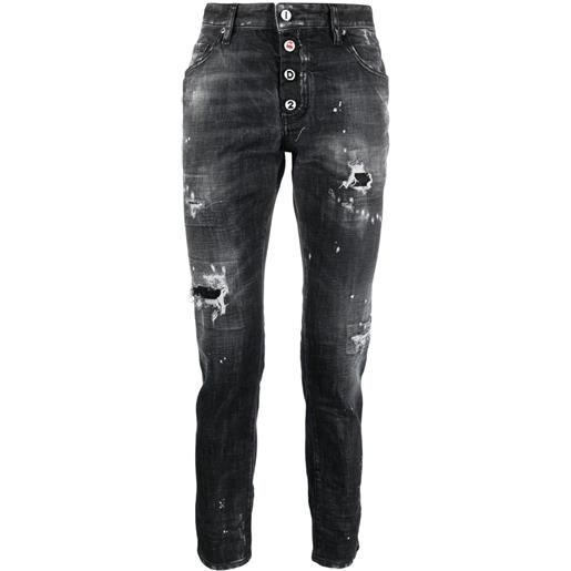 Dsquared2 jeans dritti x pac-man cool guy - nero