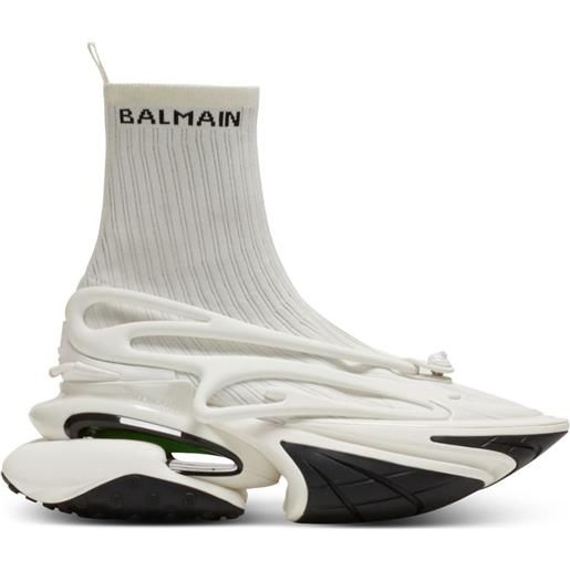 Balmain sneakers alte unicorn - bianco