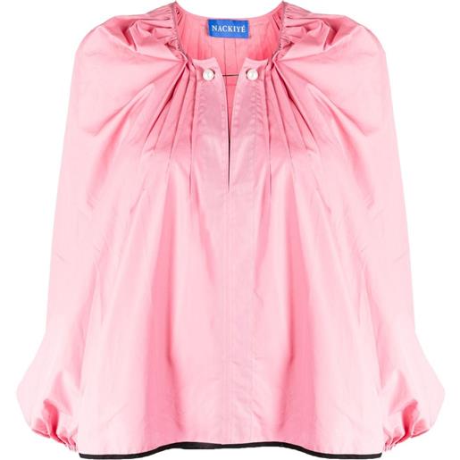 Nackiyé blusa grand bazaar con stampa - rosa