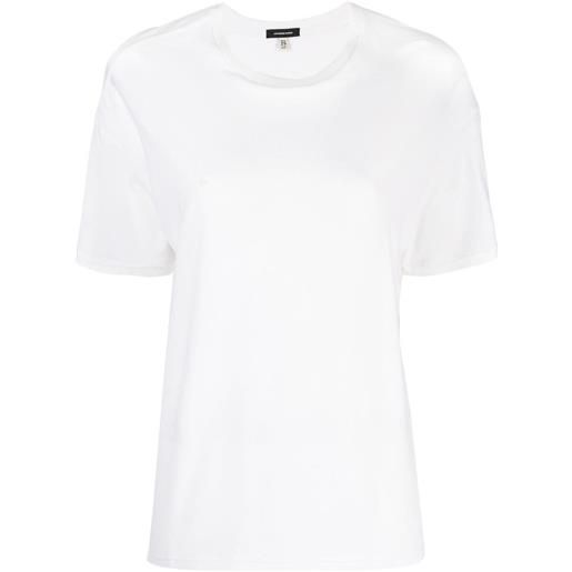 R13 t-shirt girocollo - bianco