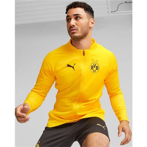 Borussia dortmund 09 puma giacca tuta allenamento uomo giallo 2023 24 771830-01