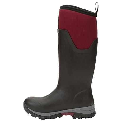 Muck Boots arctic ice tall agat, stivali in gomma donna, nero maroon, 38 eu