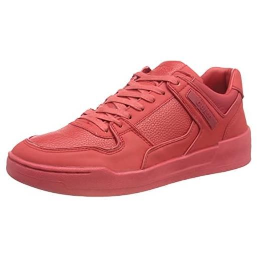 GUESS vicenza low, sneaker uomo, red, 44 eu