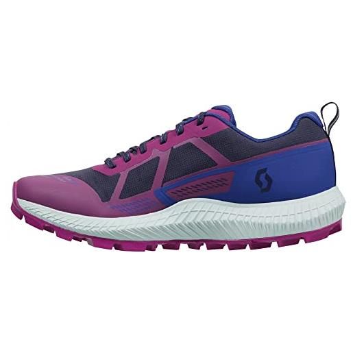 Scott scarpe ws supertrac 3, ginnastica unisex-adulto, carmine pink amparo blue, 40.5 eu