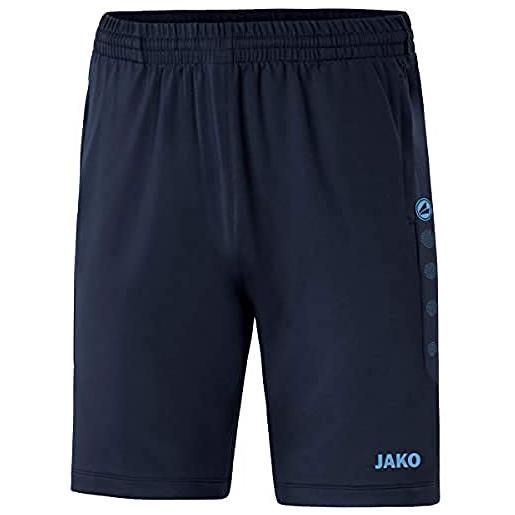 JAKO premium, pantaloncini da allenamento uomo, marine/blu cielo, xxl