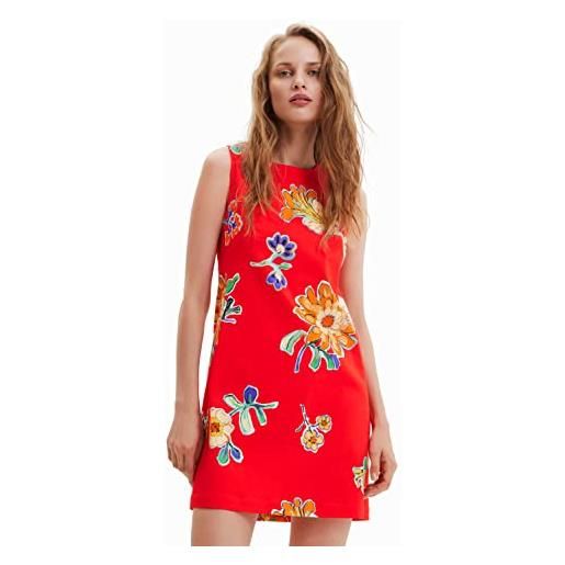 Desigual vest_sundance 3000 dress, colore: rosso, xs donna