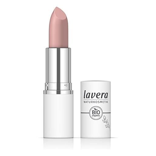 lavera comfort matt lipstick - smoked rose 05 - colore intenso - finitura opaca - sensazione confortevole - fino a 6 ore di tenuta - vegan - cosmetici naturali (1x 18,2 g)