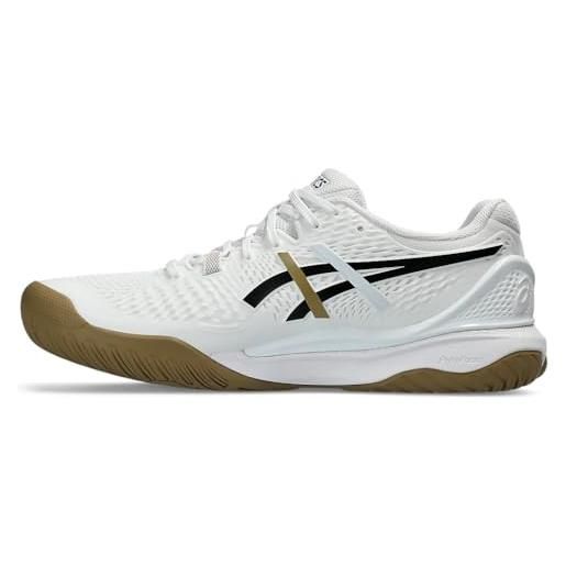 ASICS gel-resolution 9, sneaker uomo, white/black, 45 eu