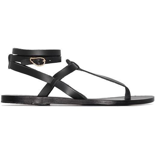 Ancient Greek Sandals sandali 'black estia' - nero