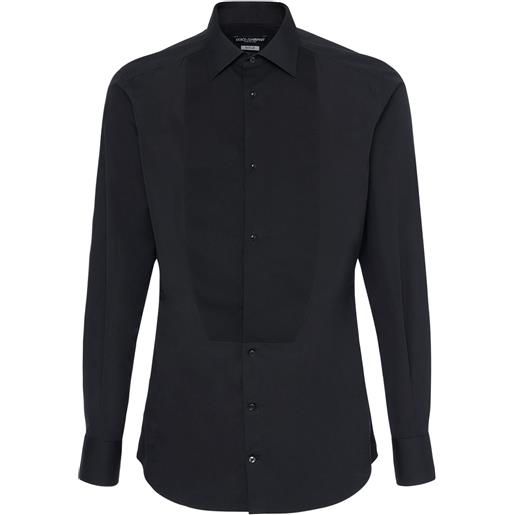 DOLCE & GABBANA camicia smoking in cotone