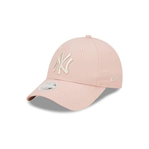 New Era york yankees mlb metallic logo pink 9forty adjustable women cap - one-size