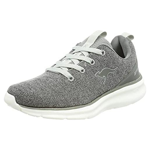 KangaROOS kj-yarn, scarpe da ginnastica donna, vapor grey steel grey, 38 eu