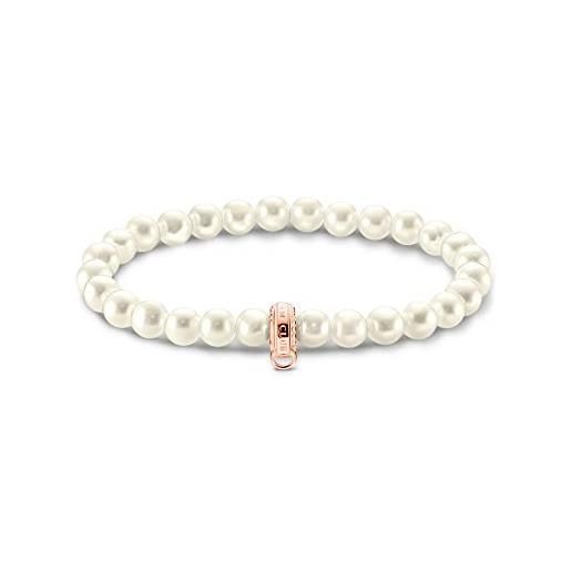 Thomas Sabo Collana Donna Love Bridge Cuore In Oro Rosa E Argento 925 - LBKE0004-415-12-L45v