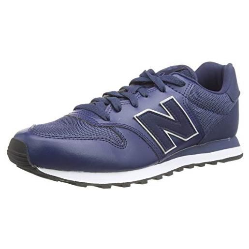 New Balance uomo 500 mixed material pack sneaker, natural indigo, 40 eu, 