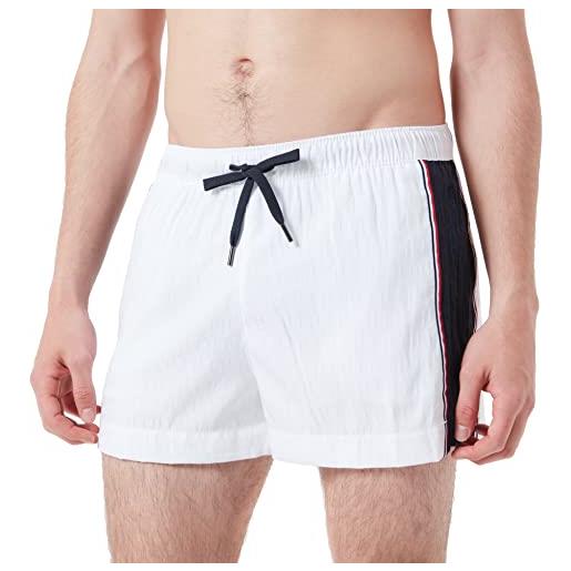 Tommy Hilfiger coulisse corta costume a pantaloncino, white, l uomo