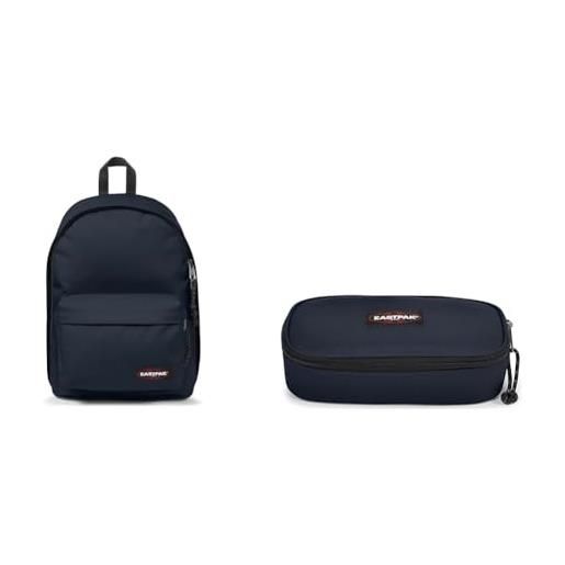 EASTPAK out of office, zaino, unisex - adulto, 44 x 29.5 x 22 (27 l), blu (ultra marine) & oval xl single astuccio, taglia unica, blu