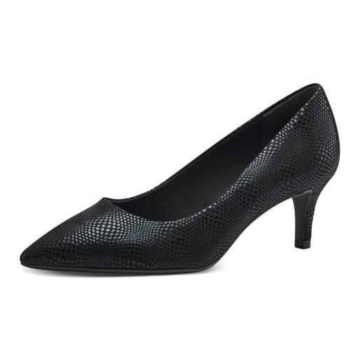 Tamaris donna 1-1-22413-41, scarpe décolleté, black struct, 36 eu