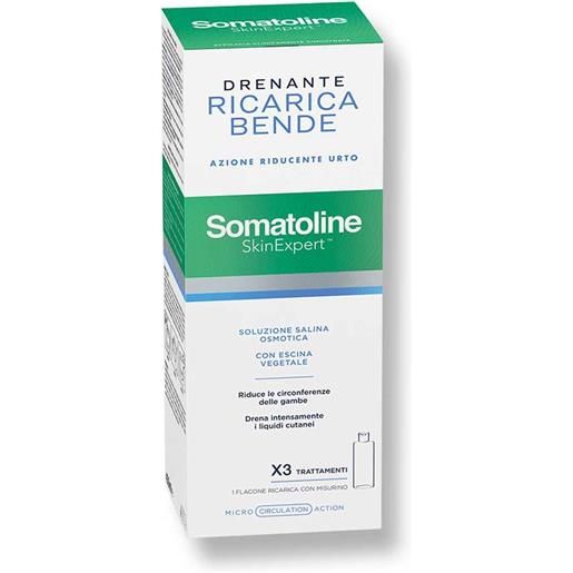 Somatoline skin expert corpo - ricarica bende drenanti azione riducente, 420ml