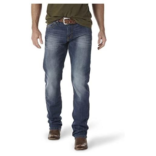 Wrangler jeans da uomo in stile retrò, slim fit, dritto, cavaliere scuro, 38w x 34l