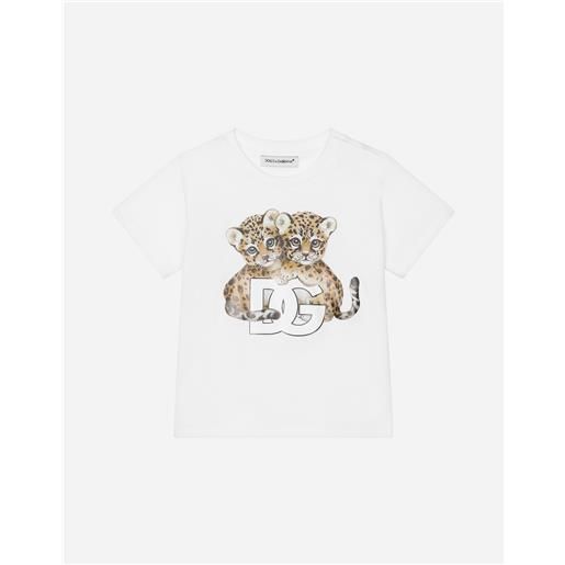 Dolce & Gabbana t-shirt manica corta in jersey con stampa