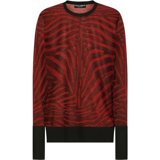 Dolce & Gabbana top con stampa - rosso