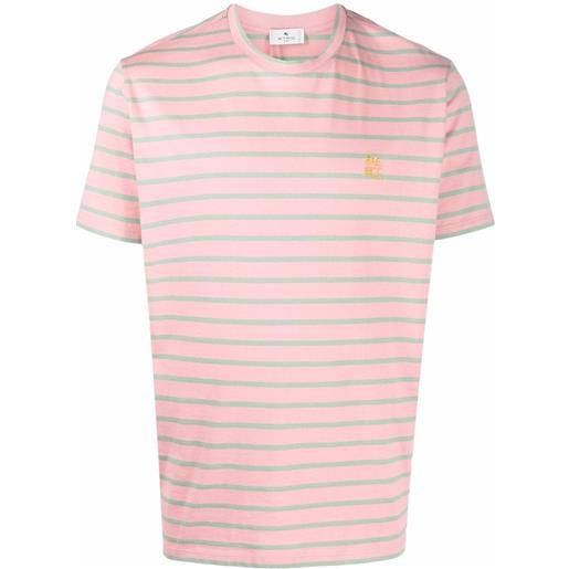 ETRO t-shirt con ricamo - rosa