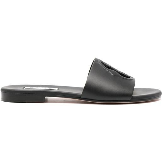 Bally sandali slides a punta aperta - nero