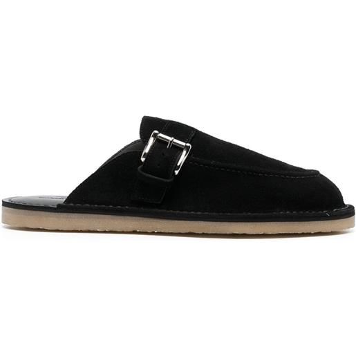 Comme des Garçons Homme sandali slides con fibbia - nero