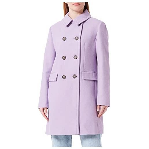 Sisley 2boyln01m cappotto misto lana, nero 700, 42 donna