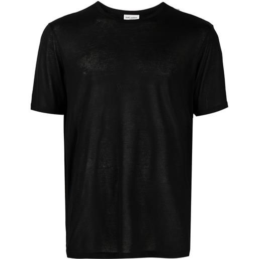 Saint Laurent t-shirt girocollo - nero