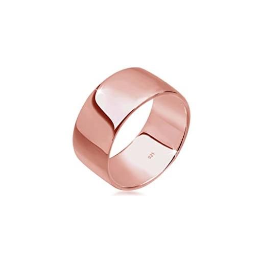 Elli anelli donna impilabile basic geo in argento 925 placcato oro rosato