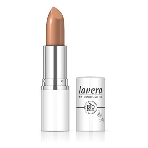 lavera cream glow lipstick - golden ochre 06 - colore intenso - finitura lucida - elevato comfort - tenuta fino a 6 ore - vegan - cosmetici naturali (1x 18 g)
