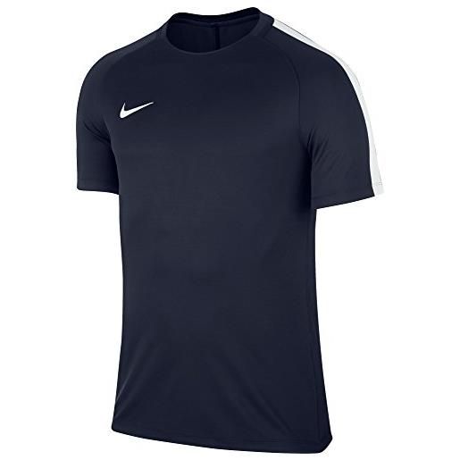 Nike dry squad top ss, t-shirt uomo, obsidian/bianco/bianco, s