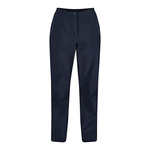 Regatta highton - pantaloni da donna impermeabili e traspiranti isotex 10000 strech sfoderati, taglia l, colore: blu navy