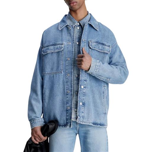 CALVIN KLEIN JEANS boxy loose utility shirt jacket giacca uomo