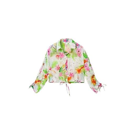 Desigual cam_catar 1000 camicia, bianco, l donna