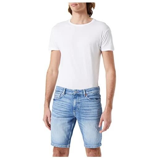 BOSS pantaloncini delaware bc-c jeans shorts, turchese/aqua441, 32 uomo
