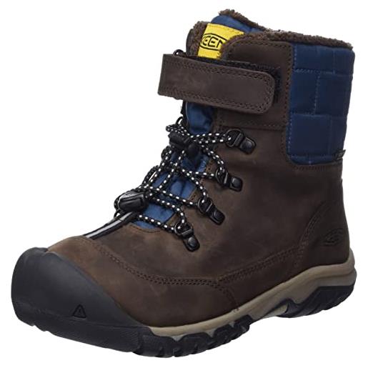 KEEN greta boot waterproof, scarponi da neve, coffee bean/blue wing teal, 35 eu