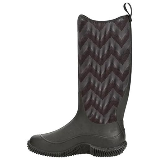 Muck Boots hale, stivali in gomma donna, black chevron print, 26.5 eu