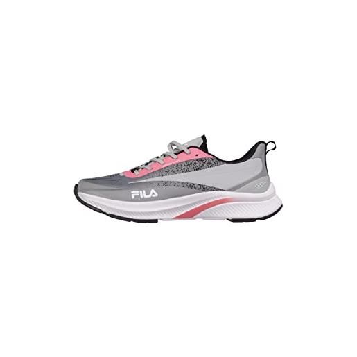 Fila berillio wmn, scarpe da corsa donna, gray violet geranium pink, 42 eu