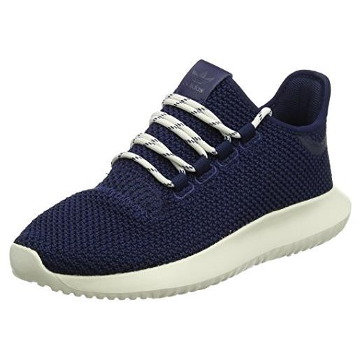 adidas tubular shadow scarpe da ginnastica basse unisex - bambini, blu (collegiate navy/chalk white), 38 2/3 eu