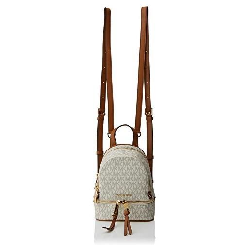 Michael Kors xs msgr backpack, borsetta donna, bianco (vanilla), 7x20x18 cm (w x h x l)