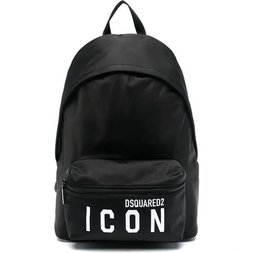 Dsquared2 icon logo-print backpack - nero